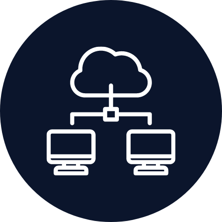 Cloud transfer icon