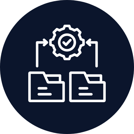 File move and check icon
